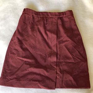 Maroon Alan Austin skirt